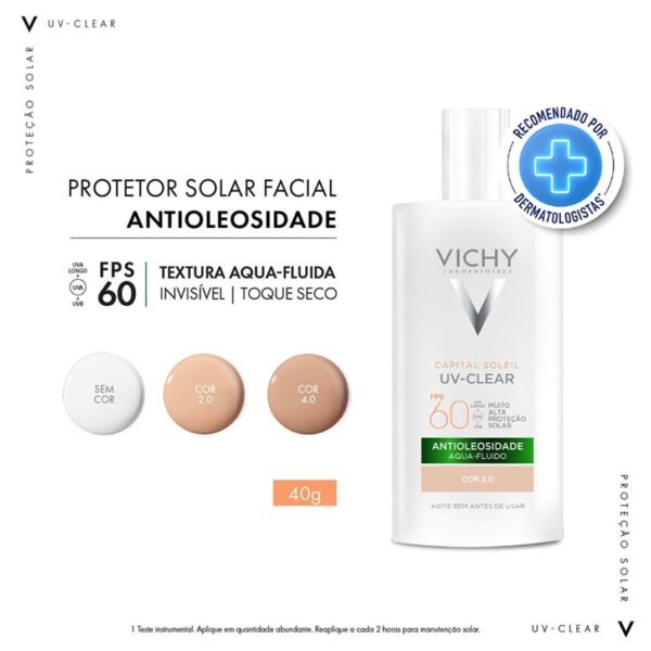 Protetor Solar Facial UV Clear FPS60 40g - Image 3