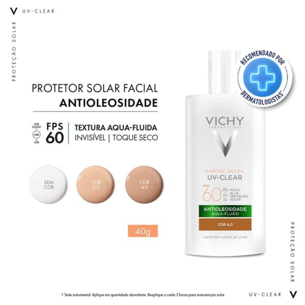 Protetor Solar Facial UV Clear FPS60 40g - Image 3
